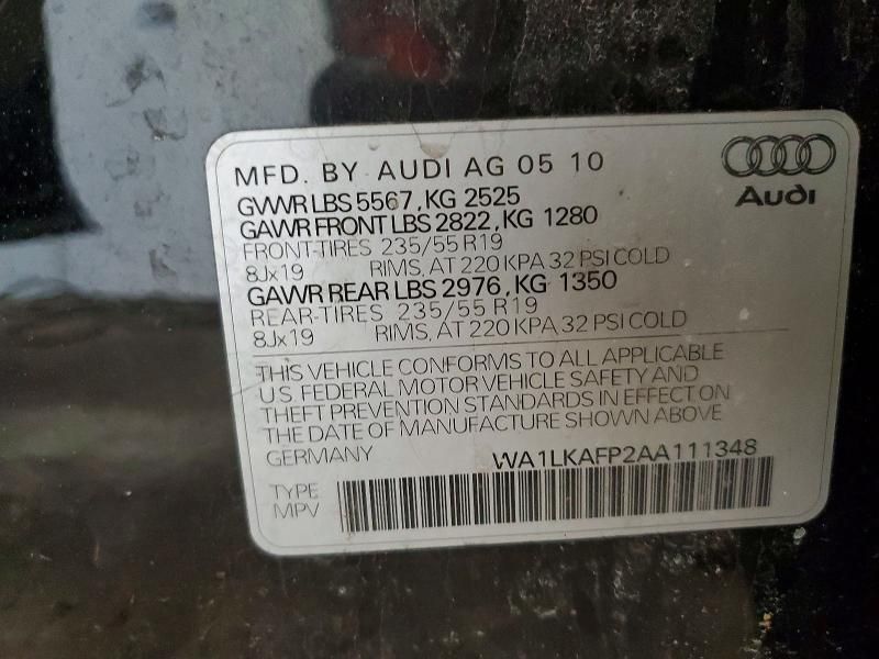 2010 Audi Q5 Premium Plus