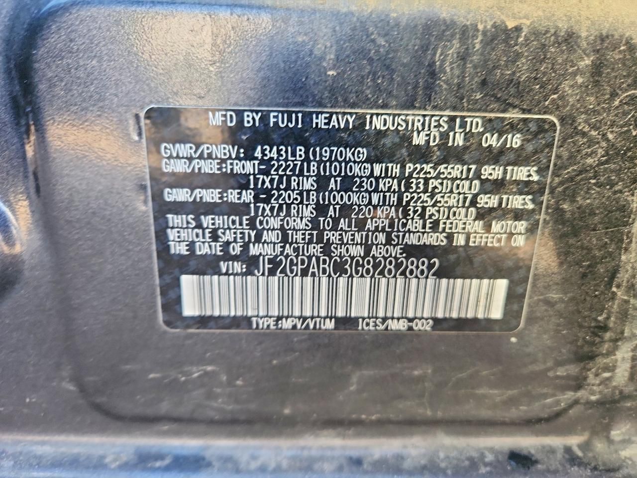 2016 Subaru Crosstrek Premium