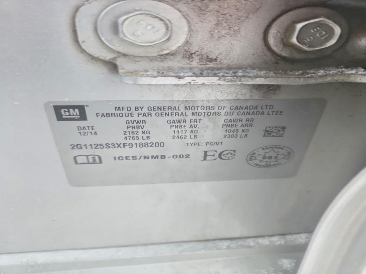 2015 Chevrolet Impala lt