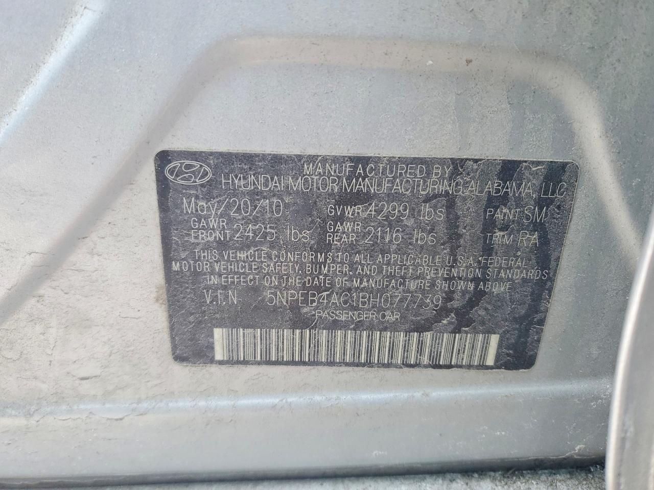 2011 Hyundai Sonata gls