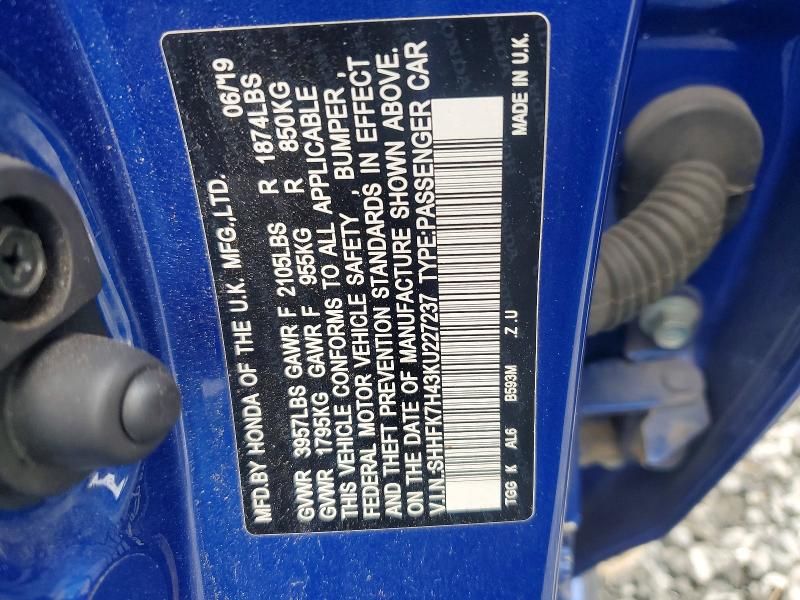 2019 Honda Civic Sport