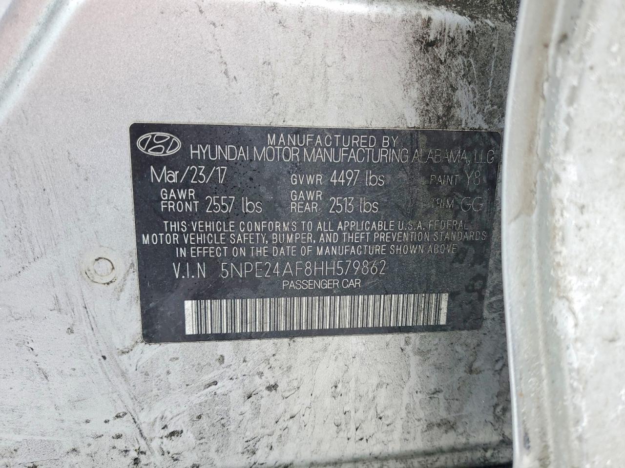 2017 Hyundai Sonata se