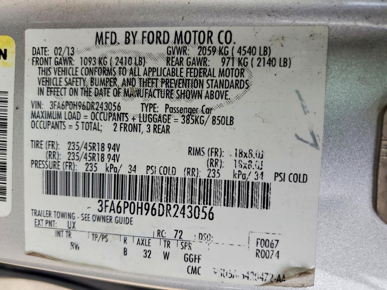 2013 Ford Fusion se