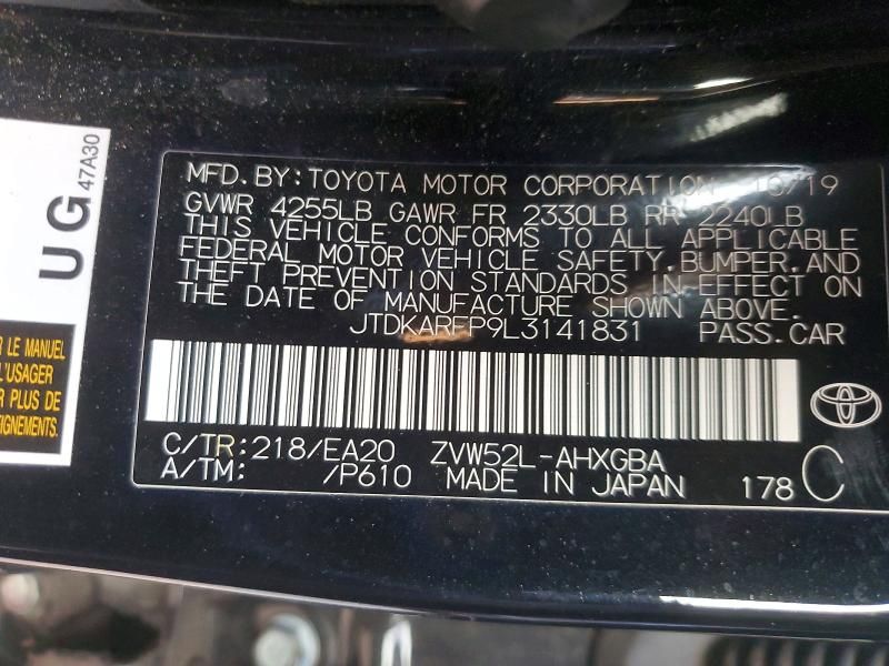 2020 Toyota Prius Prime le