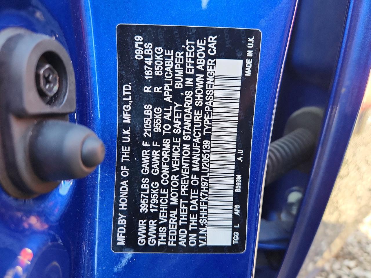 2020 Honda Civic Sport Touring