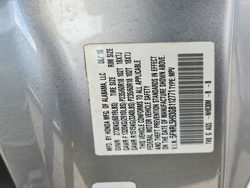 2016 Honda Odyssey Touring