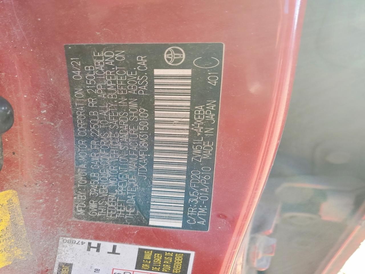 2021 Toyota Prius Special Edition