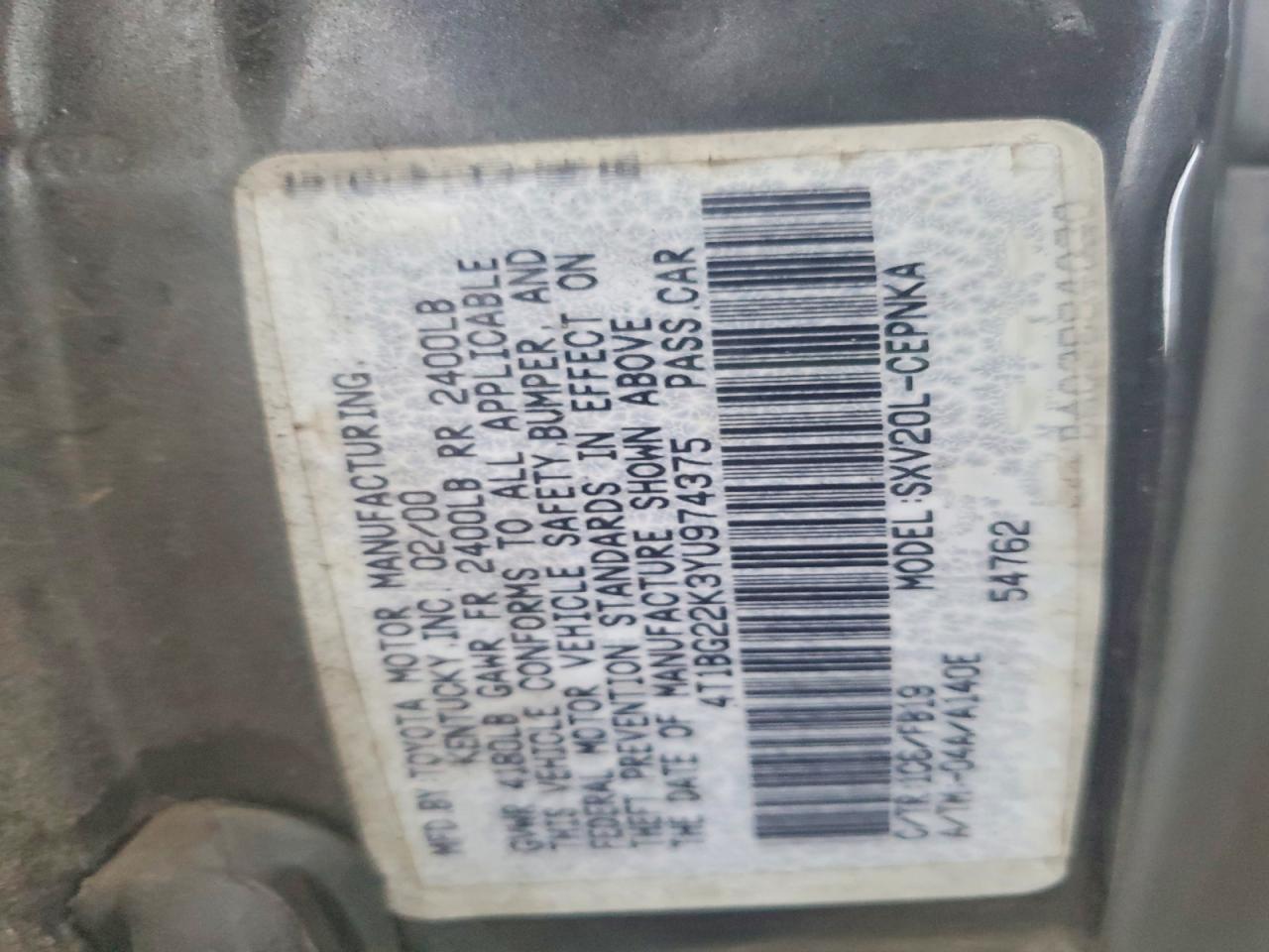 2000 Toyota Camry ce