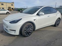 Tesla Model y salvage cars for sale: 2022 Tesla Model y