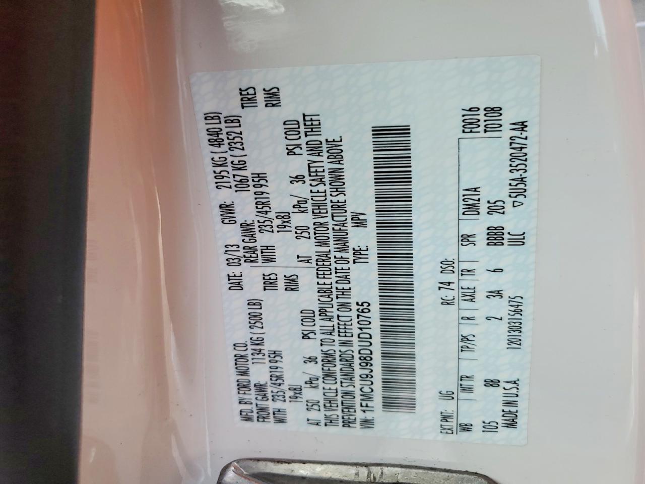 2013 Ford Escape Titanium