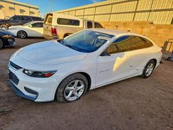 Chevrolet salvage cars for sale: 2017 Chevrolet Malibu ls