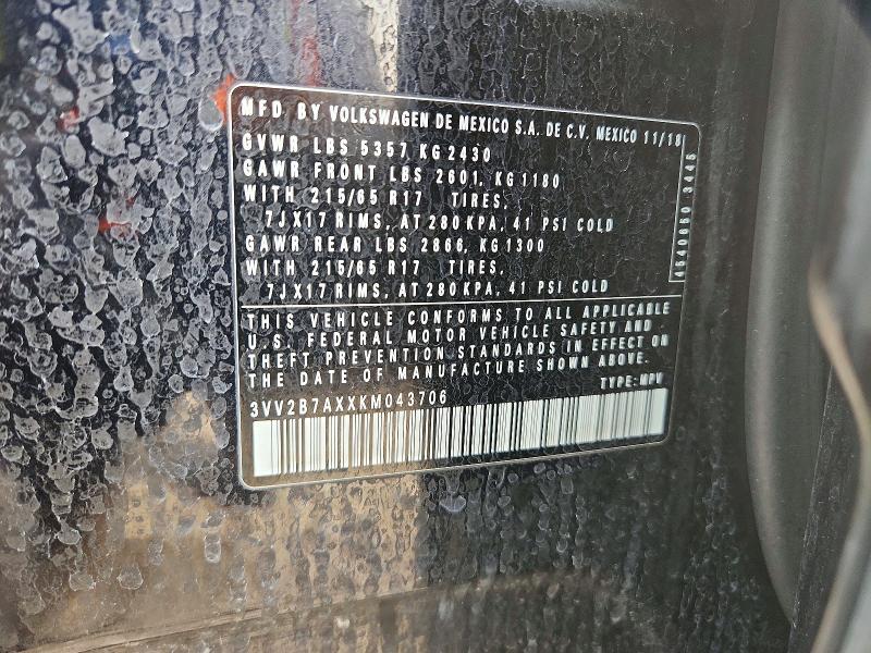 2019 Volkswagen Tiguan se