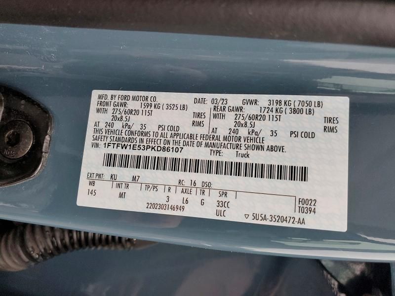 2023 Ford F150 Supercrew