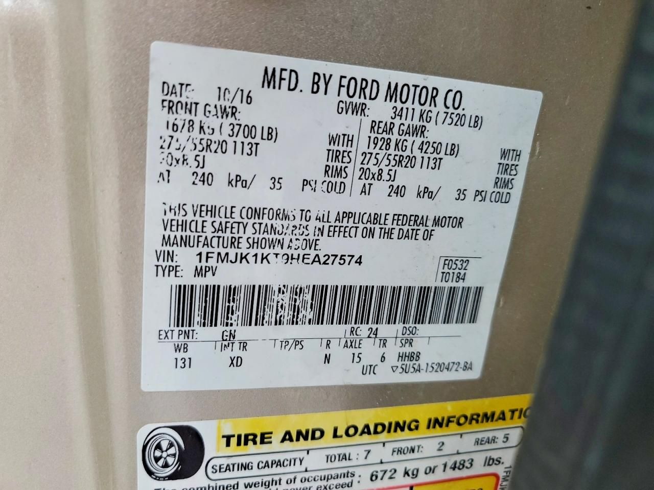 2017 Ford Expedition el Limited