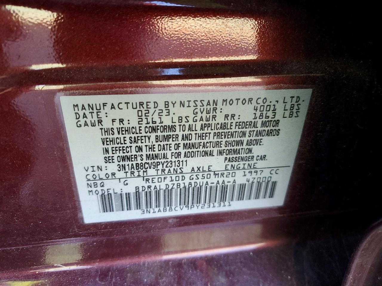 2023 Nissan Sentra sv