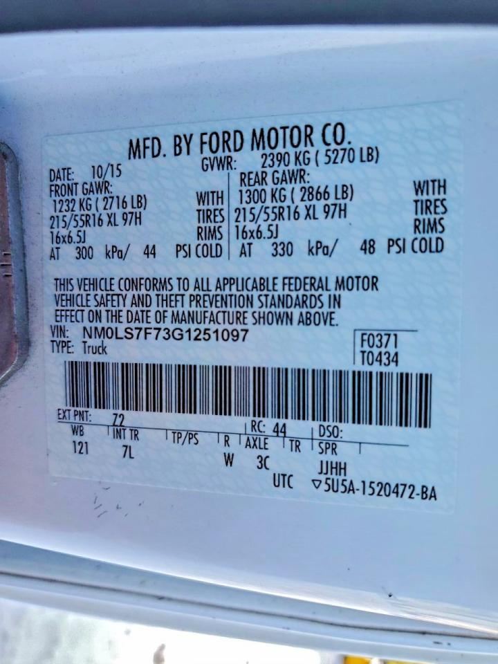 2016 Ford Transit Connect Delivery Van