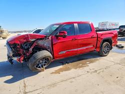 Salvage trucks for sale at Grand Prairie, TX auction: 2026 Toyota Tundra Platinum
