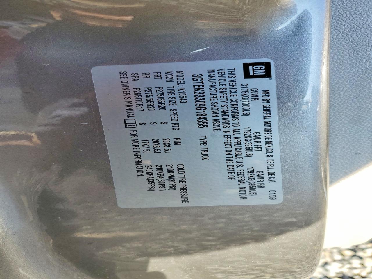 2009 GMC Sierra K1500 slt
