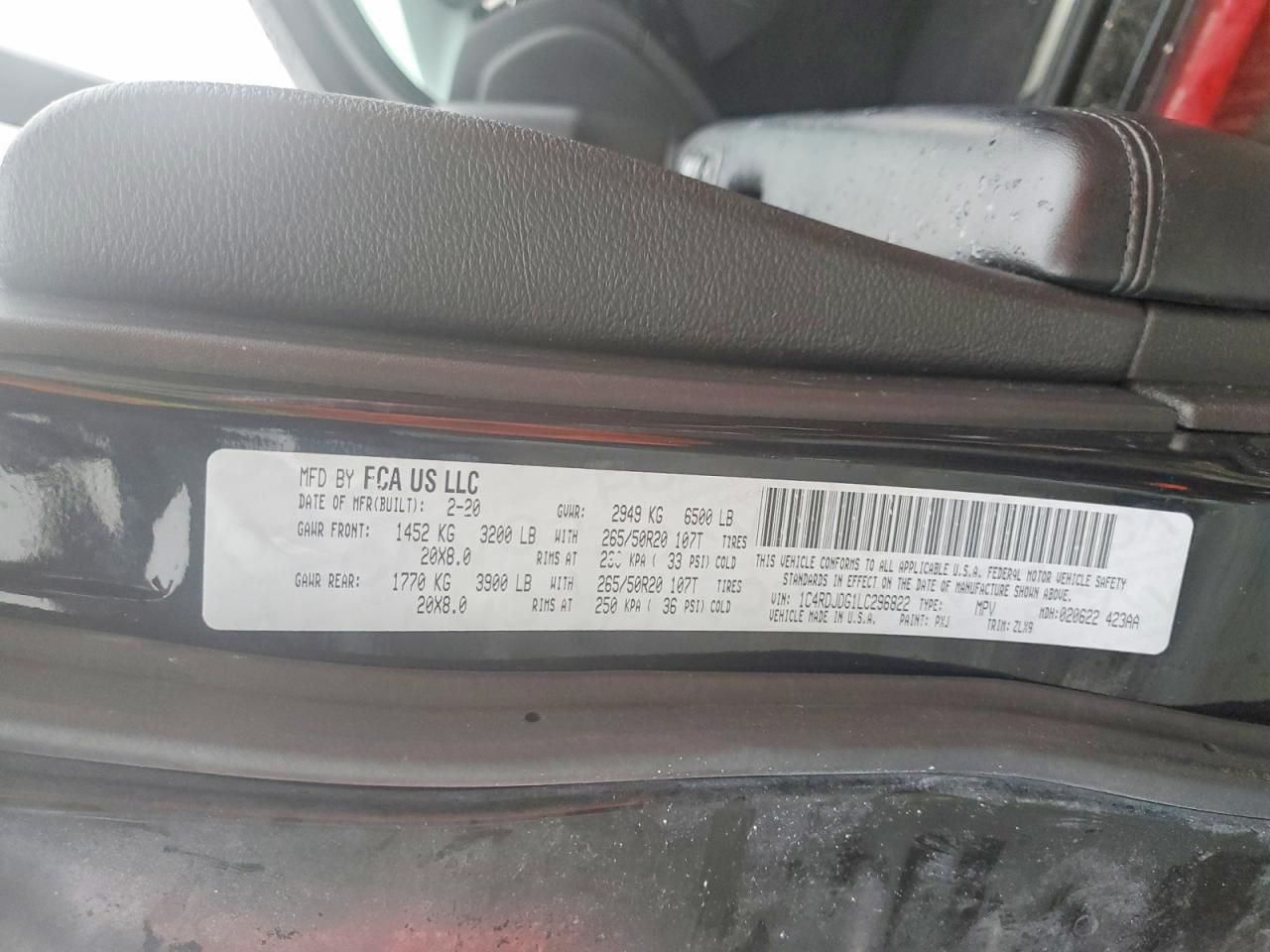 2020 Dodge Durango gt