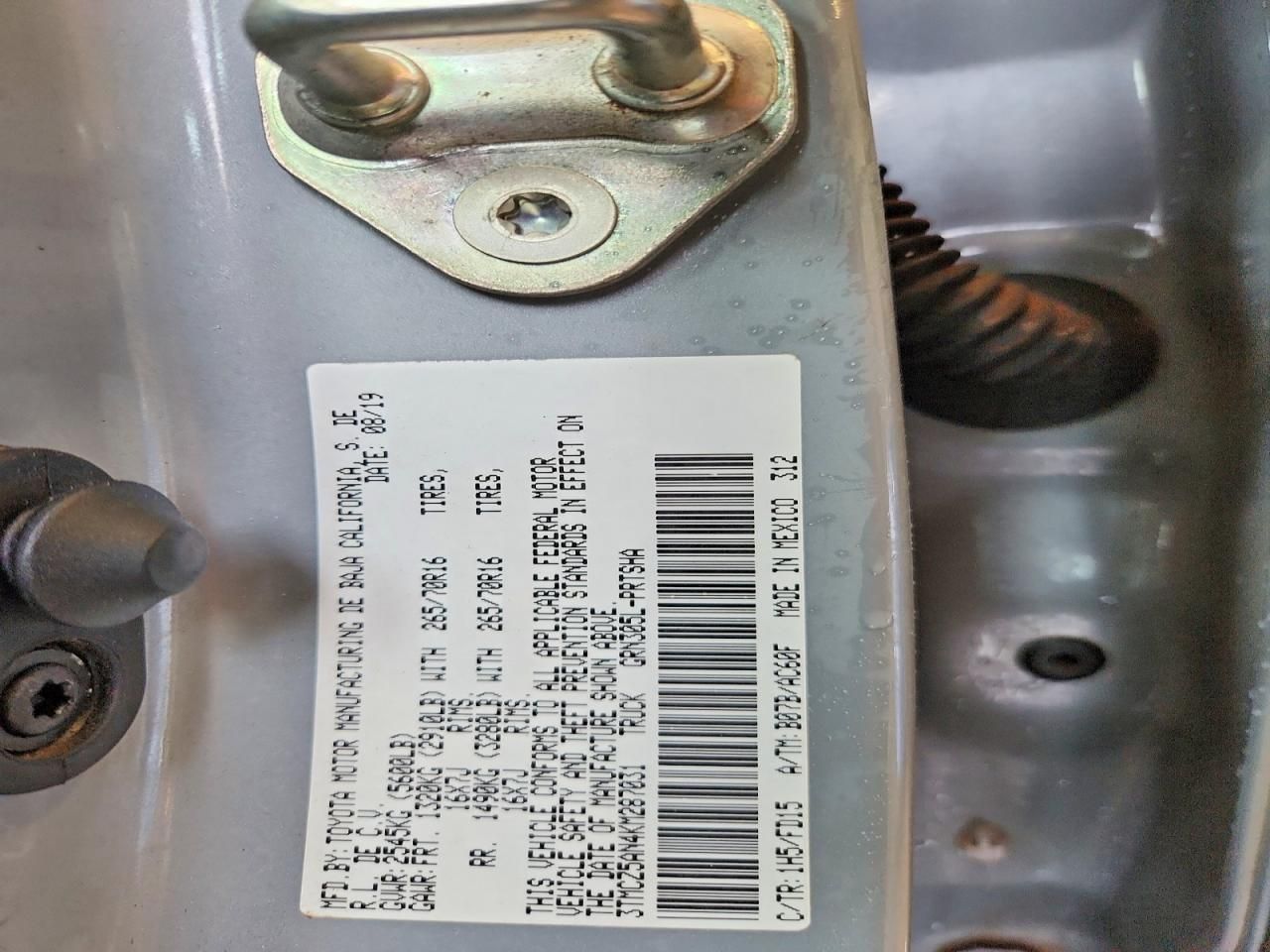 2019 Toyota Tacoma Double cab