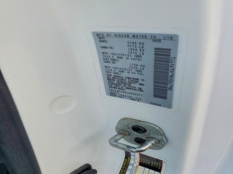 2018 Nissan NV200 Utility / Service Van