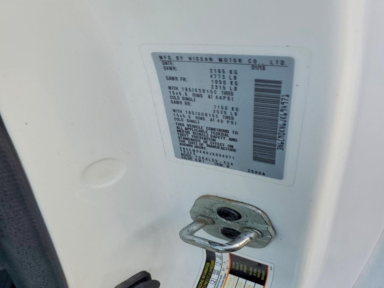 2018 Nissan NV200 Utility / Service Van