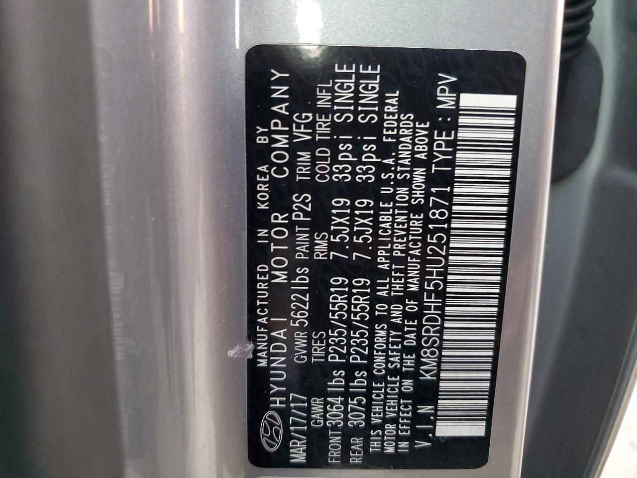 2017 Hyundai Santa fe se Ultimate