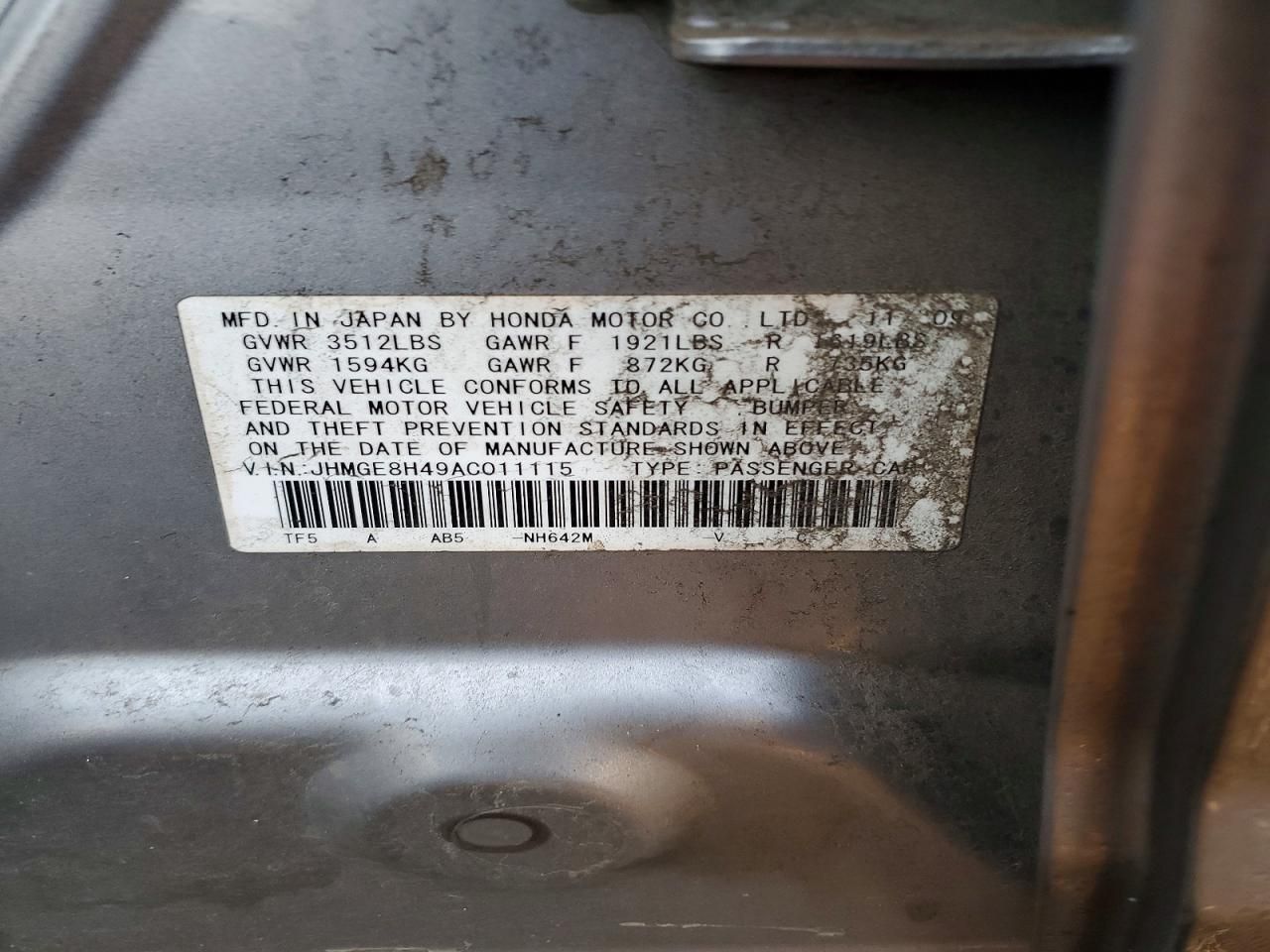 2010 Honda Fit Sport