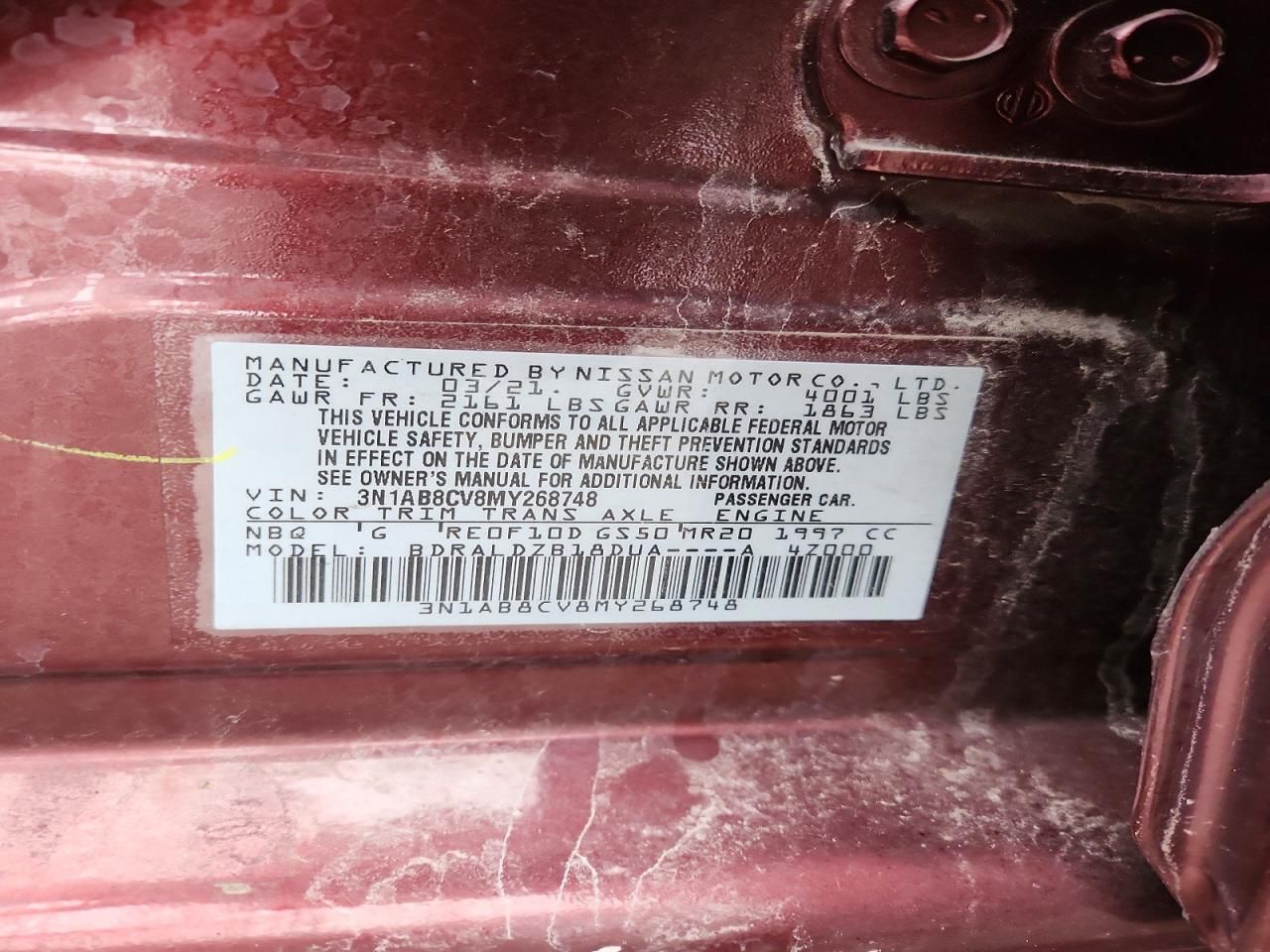 2021 Nissan Sentra sv