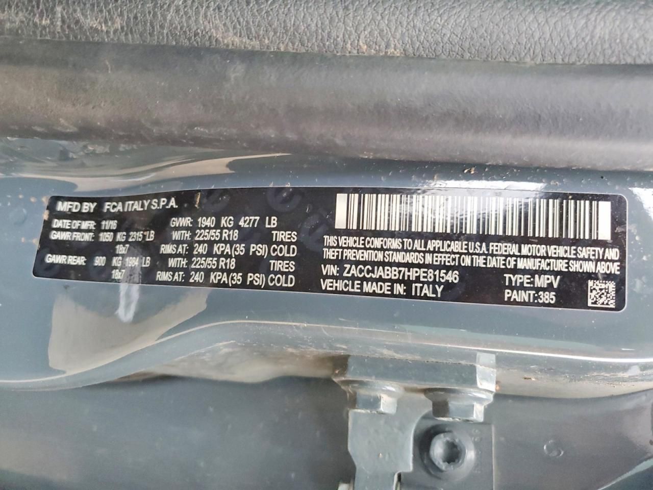 2017 Jeep Renegade Latitude