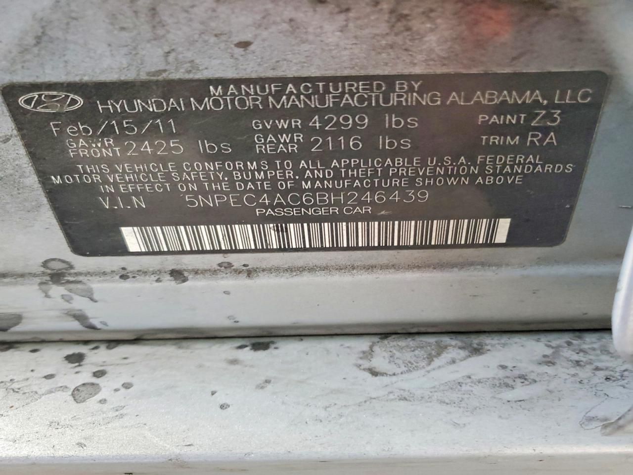 2011 Hyundai Sonata se