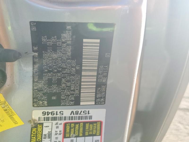 2012 Toyota Sienna le