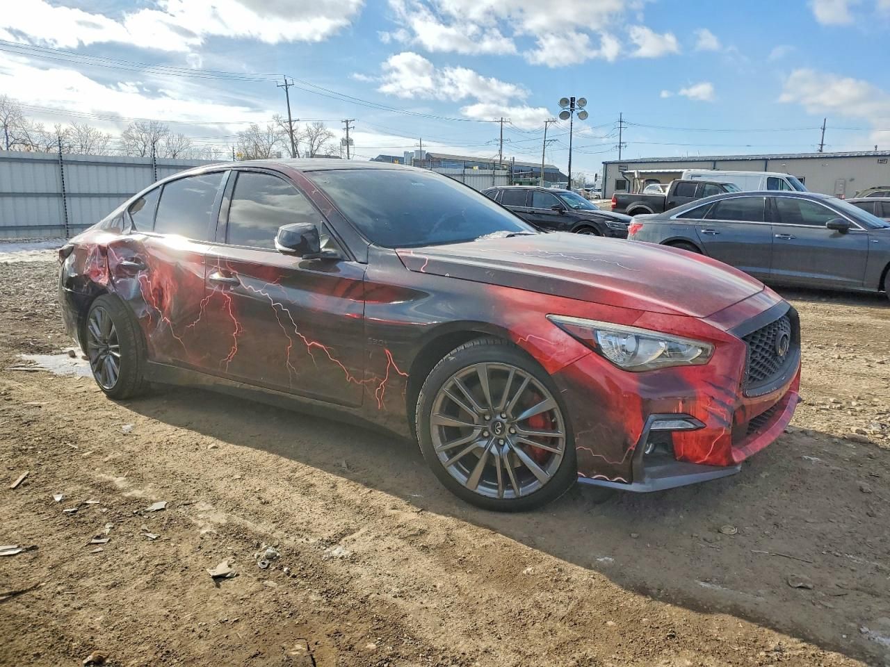 2018 Infiniti Q50 red Sport 400