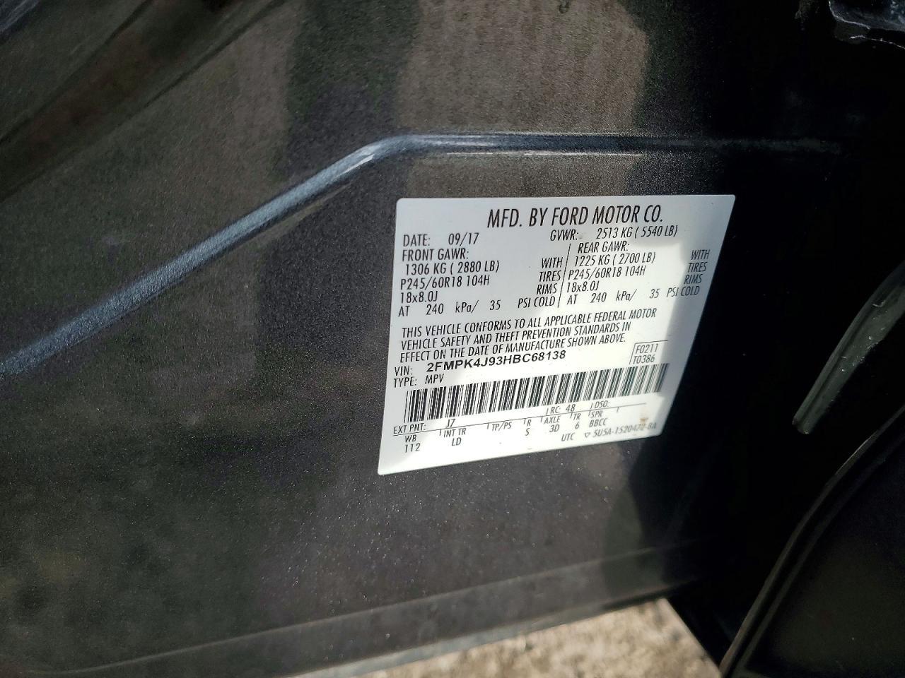 2017 Ford Edge sel