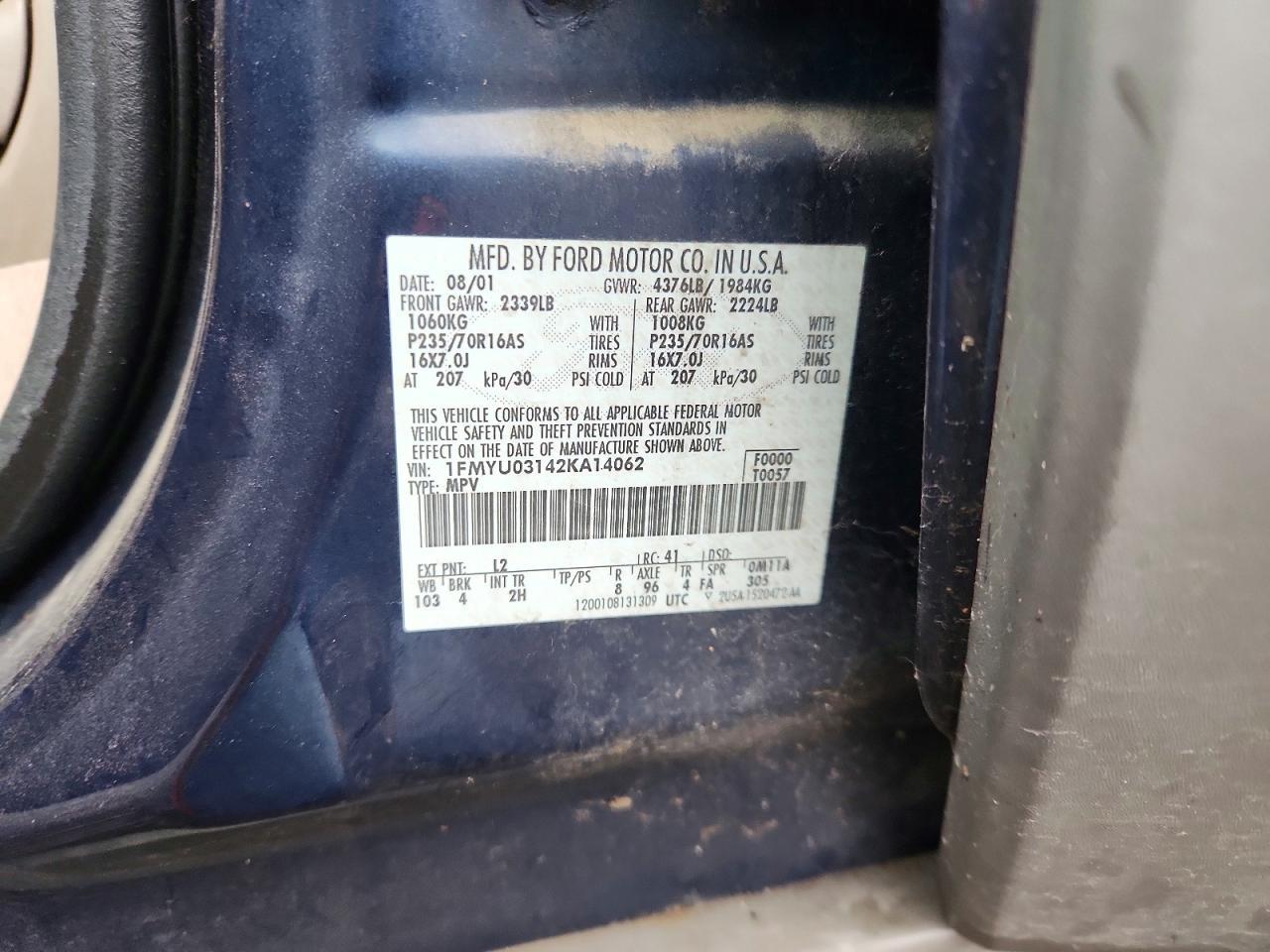 2002 Ford Escape XLT