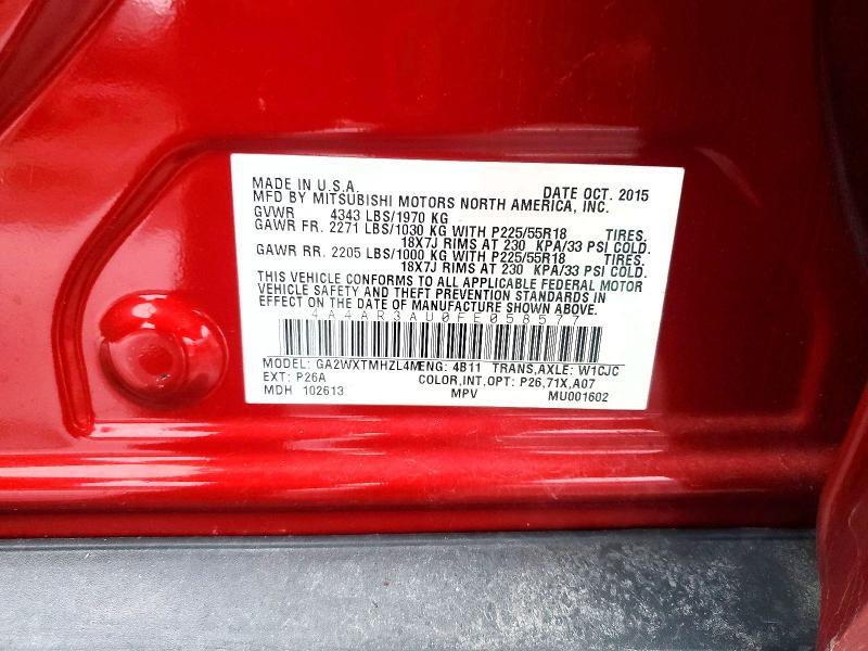 2015 Mitsubishi Outlander Sport es