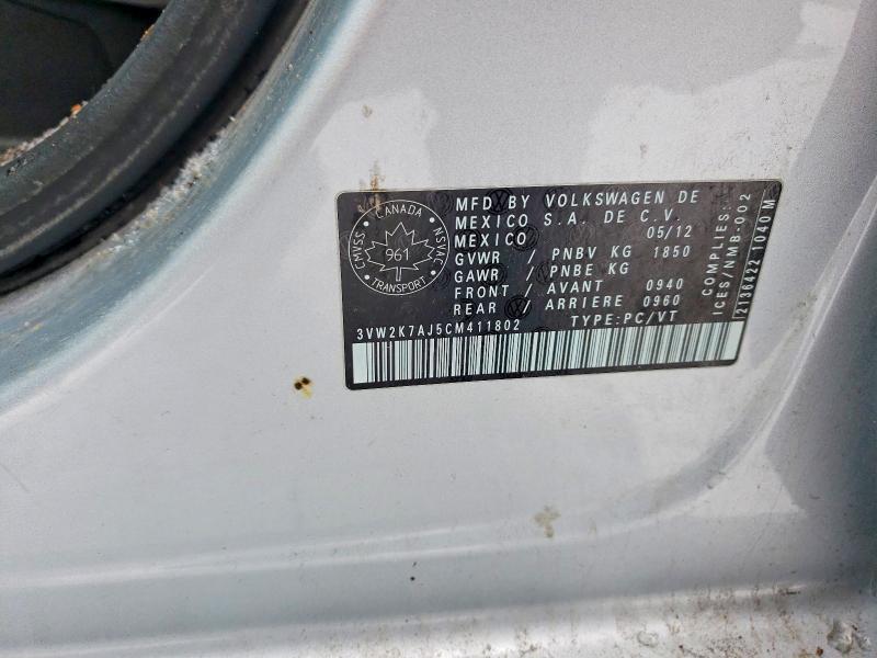 2012 Volkswagen Jetta Base