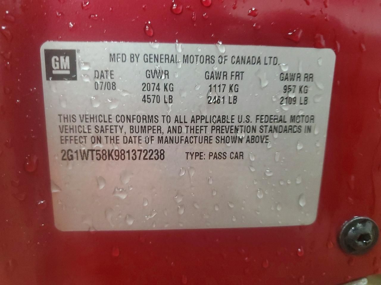 2008 Chevrolet Impala lt