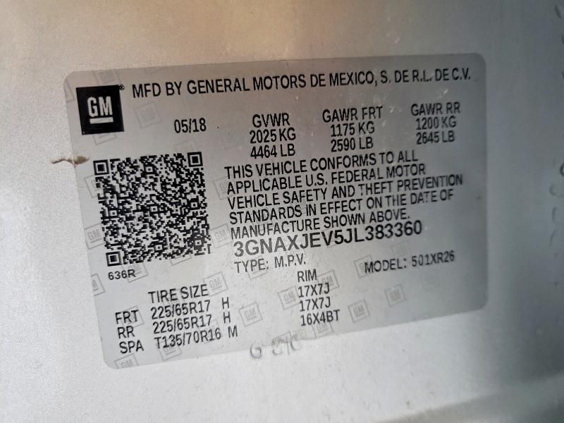 2018 Chevrolet Equinox lt