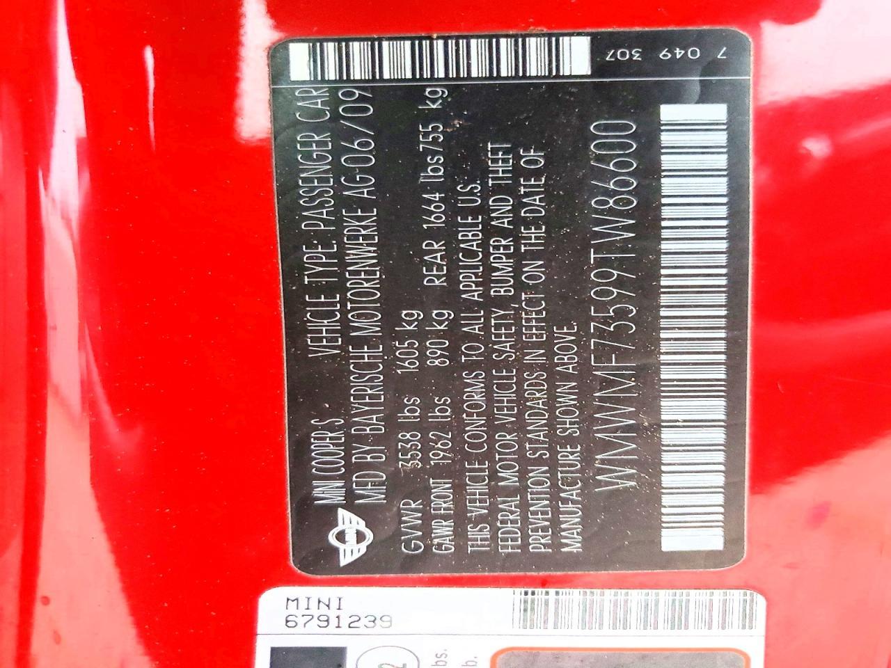2009 Mini Cooper s