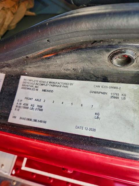 2021 International Mv607 Refrigerated box Truck