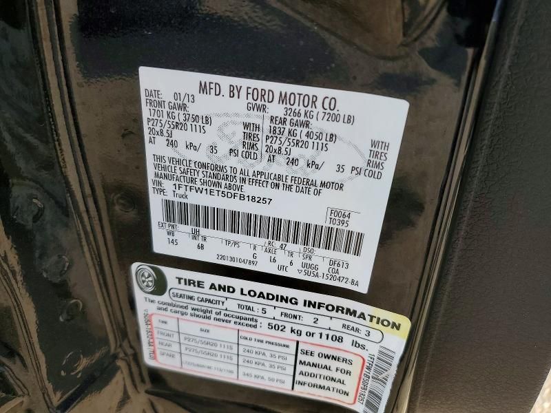 2013 Ford F150 Supercrew