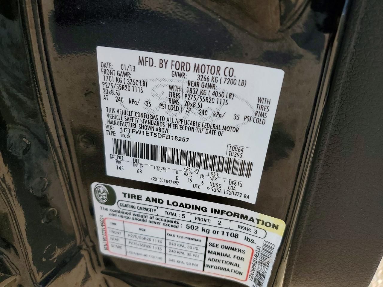 2013 Ford F150 Supercrew