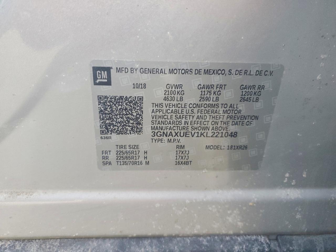 2019 Chevrolet Equinox lt