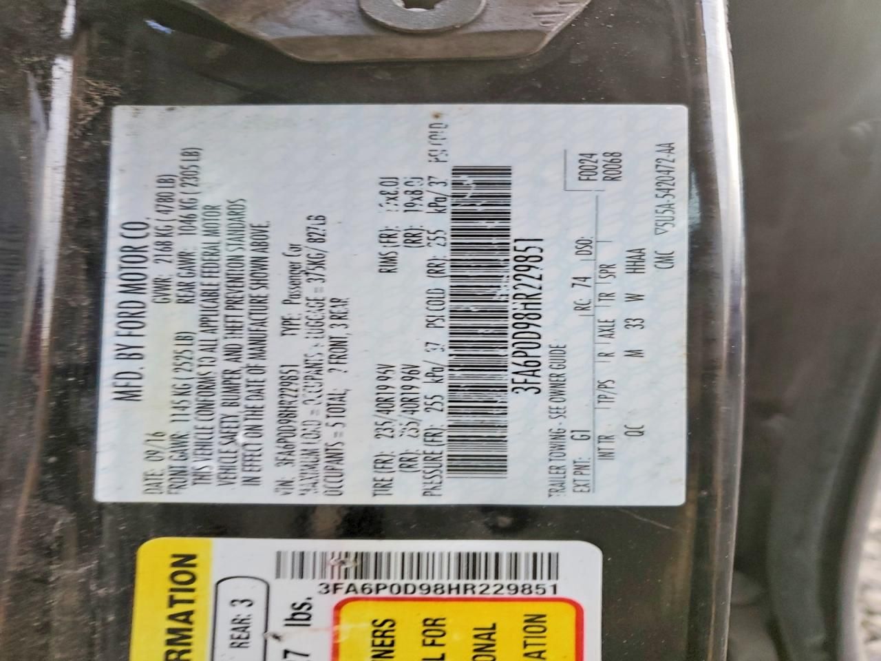 2017 Ford Fusion Titanium