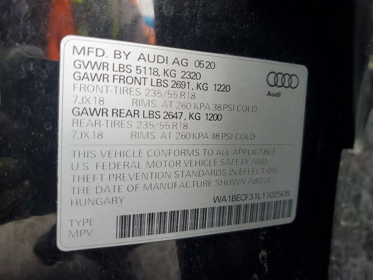 2020 Audi Q3 Premium Plus