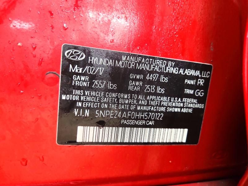 2017 Hyundai Sonata se