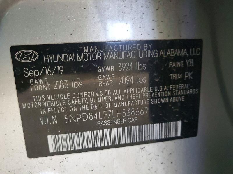 2020 Hyundai Elantra sel