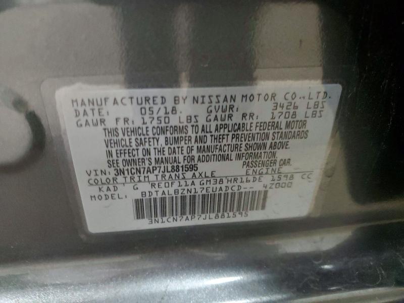 2018 Nissan Versa s