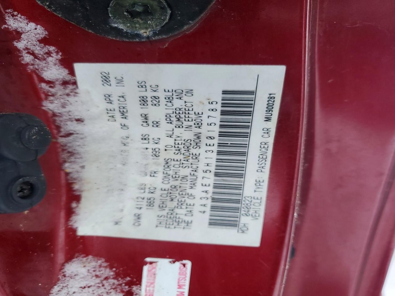 2003 Mitsubishi Eclipse Spyder gts